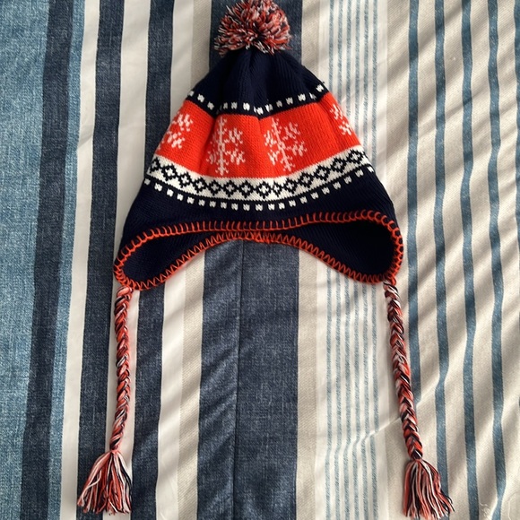 NFL (Denver Broncos) Winter Jacquard Tassel Knit Hat with Pom - Picture 4 of 4